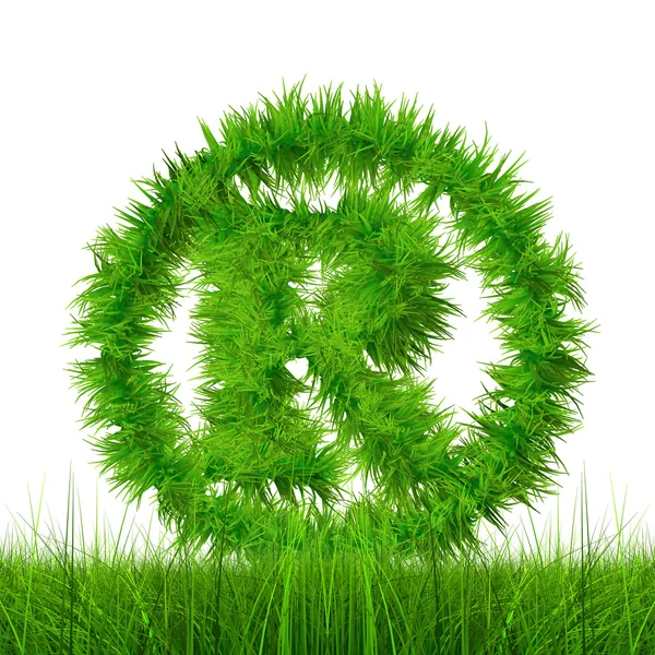 Green grass font — Stock Photo, Image