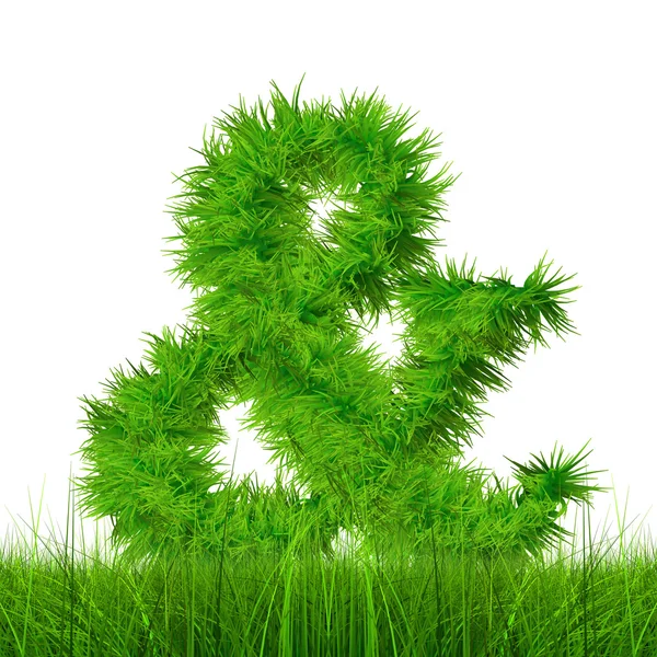 Green grass fuente — Foto de Stock