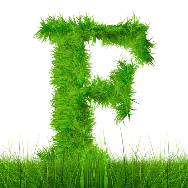 Green grass font — Stock Photo, Image