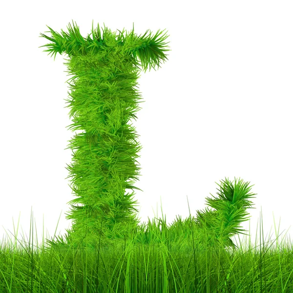 Green grass font — Stock Photo, Image