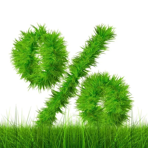 Green grass font — Stock Photo, Image