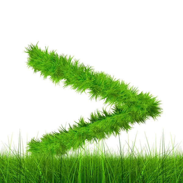 Green grass font — Stock Photo, Image