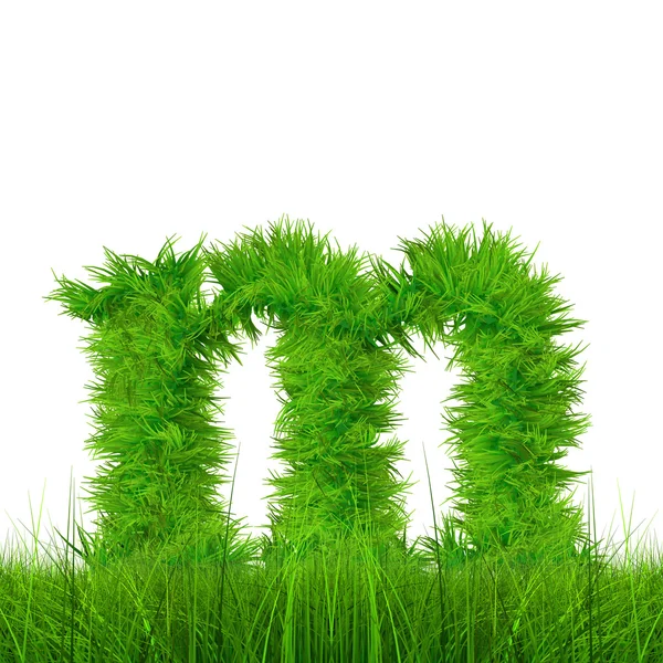 Green grass font — Stock Photo, Image