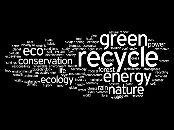 Conservation word cloud — Stock Photo, Image