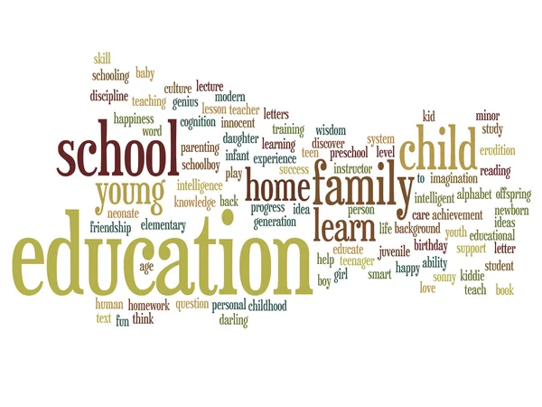 Education abstract word cloud — Stock Photo, Image