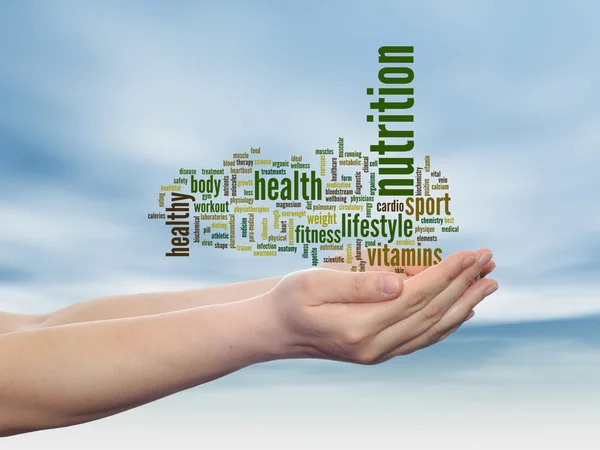 Gezondheid word cloud — Stockfoto