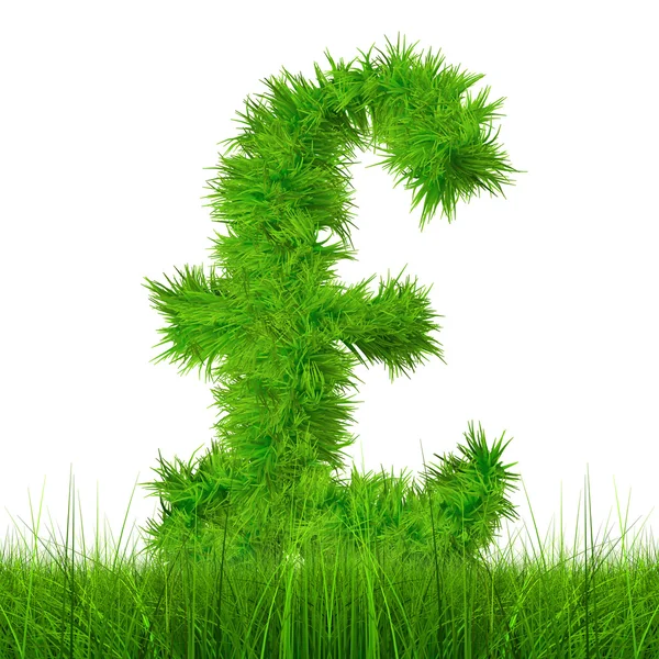 Green grass font — Stock Photo, Image