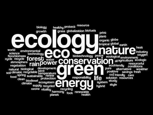 Ecology word cloud — Stock Photo, Image