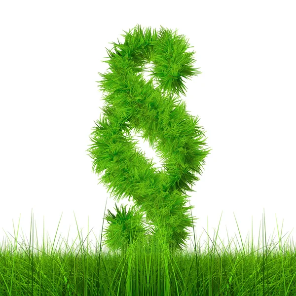 Green grass font — Stock Photo, Image