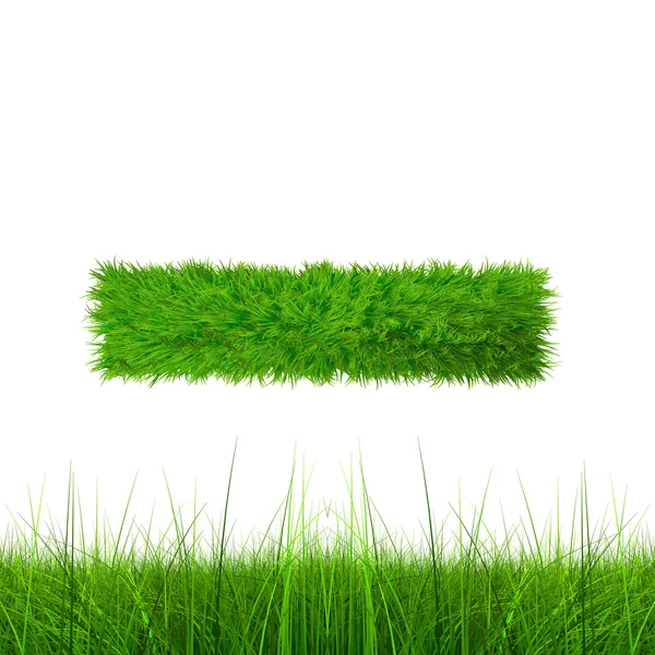 Green grass font — Stock Photo, Image