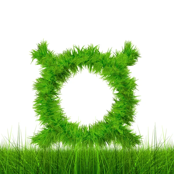 Green grass font — Stock Photo, Image