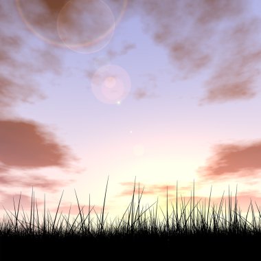 kavramsal siyah çimen