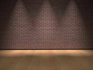 Zemin ve eski tuğla duvar