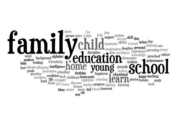 Education abstract word cloud — Stock Photo, Image