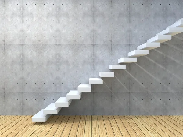 Концептуальні білі кам'яні сходи — стокове фото