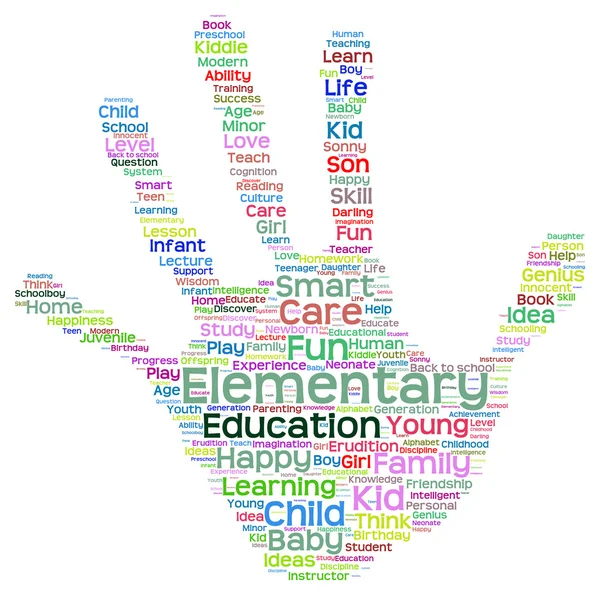 Educación palabra abstracta nube —  Fotos de Stock