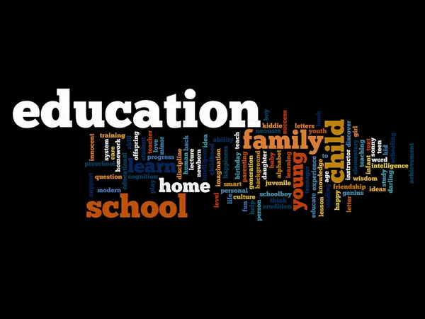 Education abstract word cloud — Stock Photo, Image