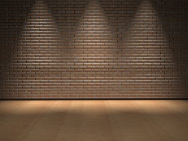 Zemin ve eski tuğla duvar