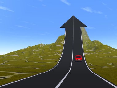 ok yolu yukarı dönük