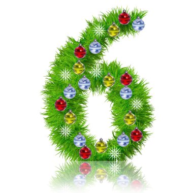 Kavramsal Noel köknar ağacı yazı tipi