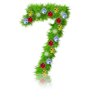 Kavramsal Noel köknar ağacı yazı tipi