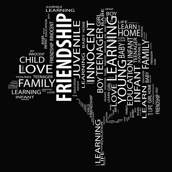 Aprendendo texto como wordcloud — Fotografia de Stock