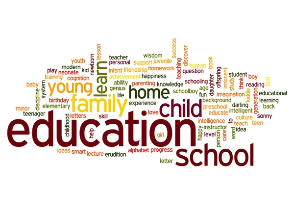 Education abstract word cloud — Stock Photo, Image