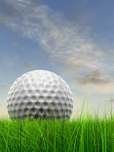 Golfboll på horizon — Stockfoto