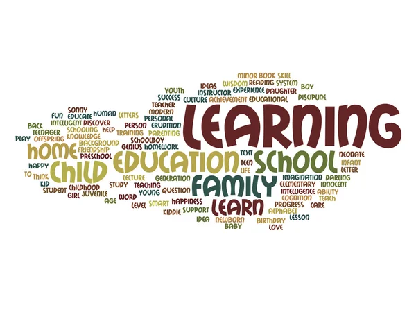 Education abstract word cloud — Stock Photo, Image