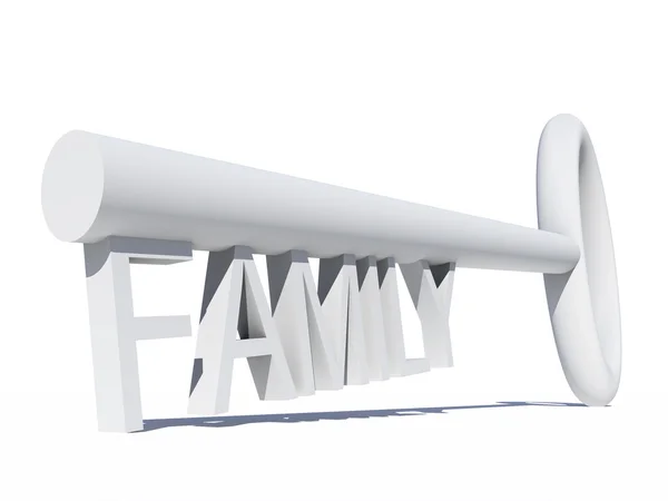 Conceptual  family key — Stock Photo, Image