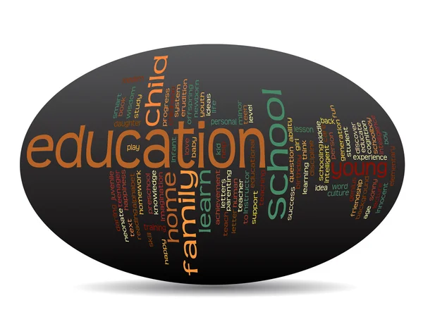 Educación palabra abstracta nube — Foto de Stock