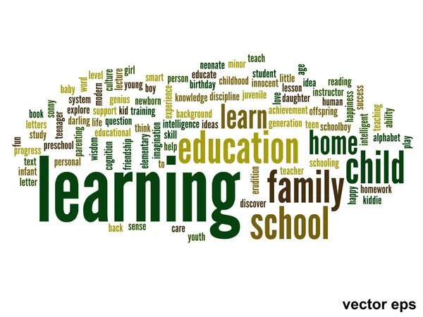 Educación Word Cloud — Vector de stock