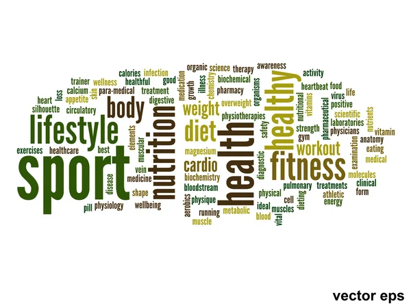 Health word cloud — Stock Vector