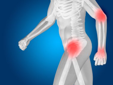 3D adam anatomisi veya sağlık tasarım