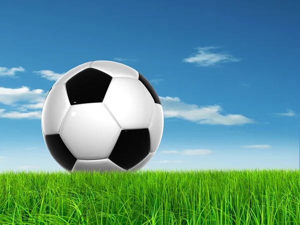 Bola de fútbol 3D conceptual — Foto de Stock