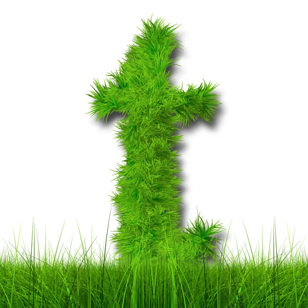 Concept of conceptuele groen gras — Stockfoto