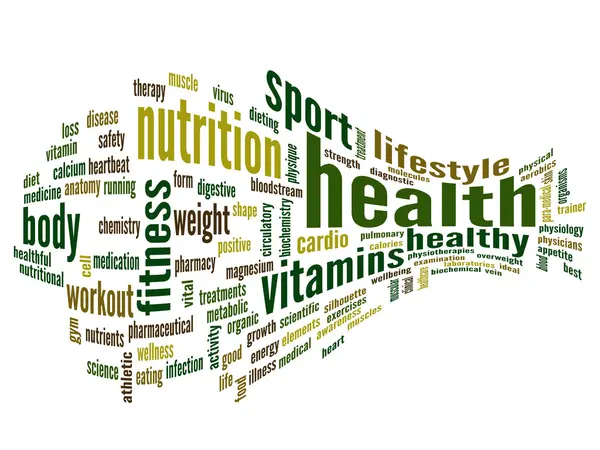 Abstract health word cloud — Stock Photo, Image