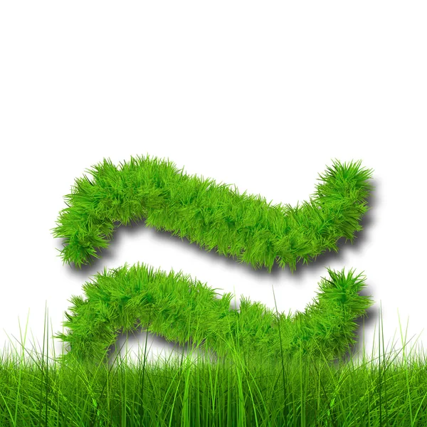 Ecologie lettertype symbol — Stockfoto