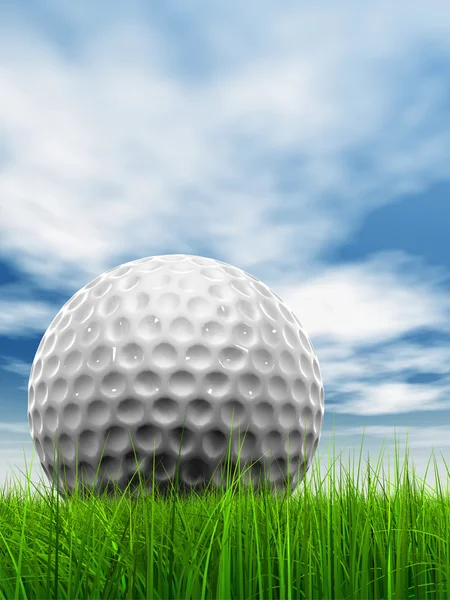 Golfový míček na obzoru — Stock fotografie