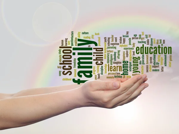 Education abstract word cloud — Stock Photo, Image