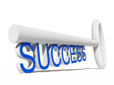 kavramsal gri ve beyaz 3d anahtar