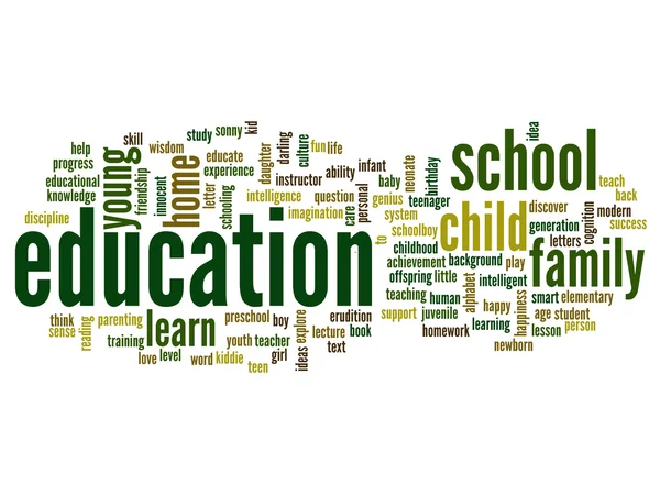 Education abstract word cloud — Stock Photo, Image