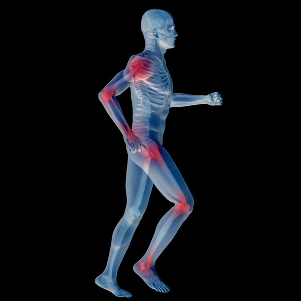 человек анатомия с болью
