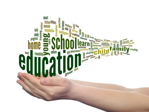 Education abstract word cloud — Stock Photo, Image