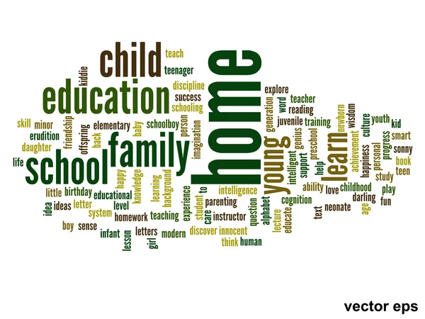 Educación Word Cloud — Vector de stock