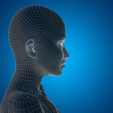 kavramsal tel kafes genç insan