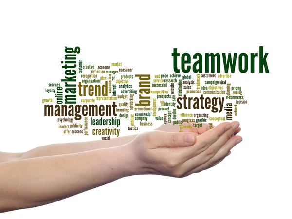 Business teamwork  word cloud — Φωτογραφία Αρχείου