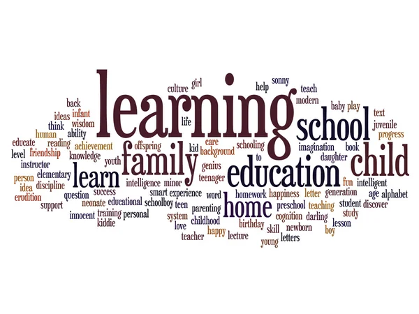 Onderwijs abstracte word cloud — Stockfoto