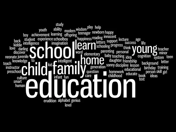 Educación Word Cloud — Foto de Stock