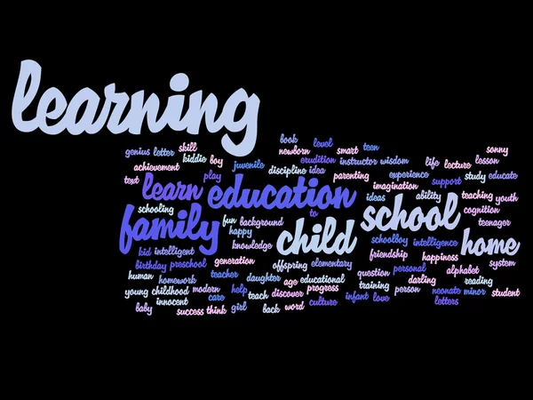 Образование Word Cloud — стоковое фото